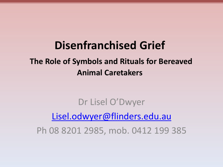 disenfranchised grief