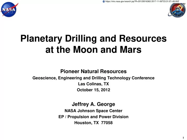 at the moon and mars