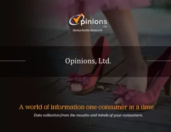 Opinions, Ltd.  Opinions, LTD partners with you for all of your market research needs! From