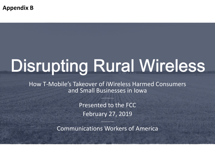 how t mobile s takeover of iwireless harmed consumers and
