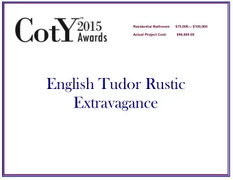 Extravagance Where do we even start???  This client came to us as a referral from another client