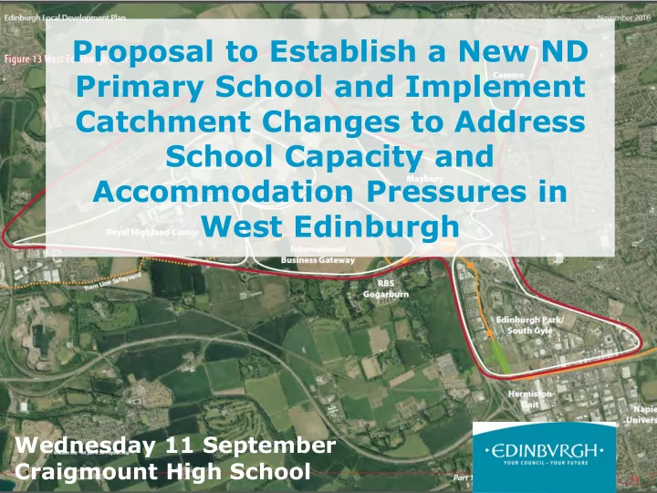 proposal to establish a new nd