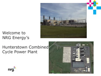 NRG Energys  Hunterstown Combined  Cycle Power Plant  Safety Message  A backpack should weigh no