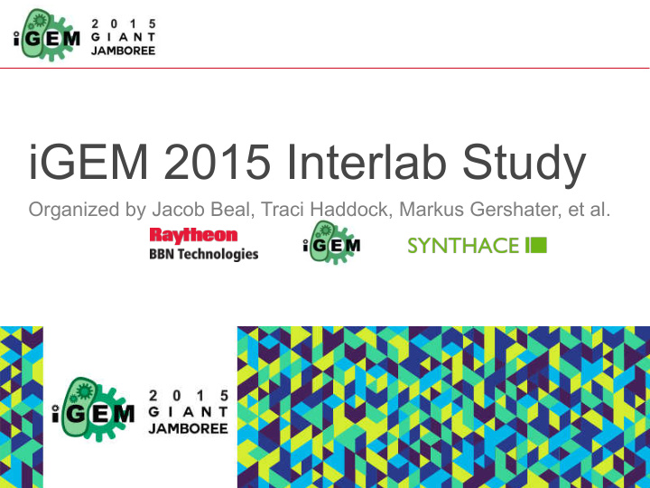 igem 2015 interlab study