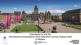 Pre  resentation to host  t th  the  In  International Corre  rrespondence Chess Federation's  's