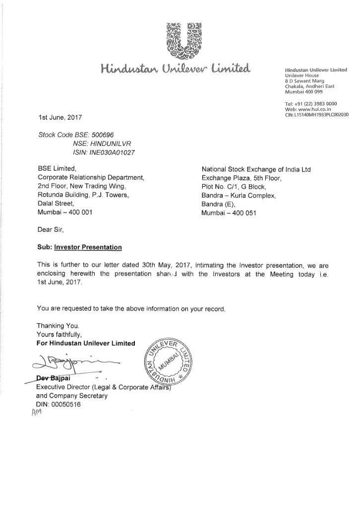 1 safe harbour statement