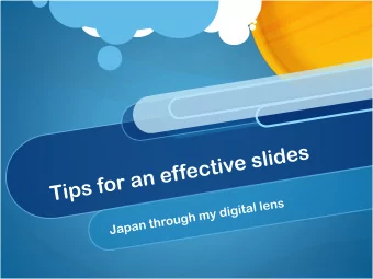 Presentation objectives  Share 5 tips for preparing high impact visual  aids.  Provide example of