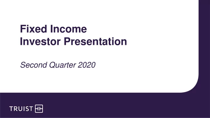fixed income