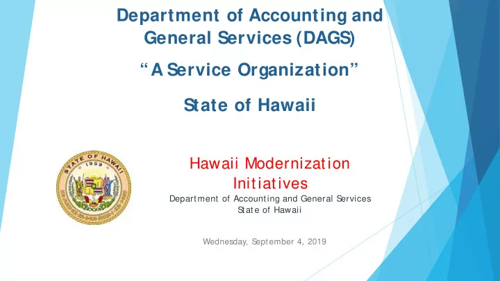 department of accounting and general services dags a