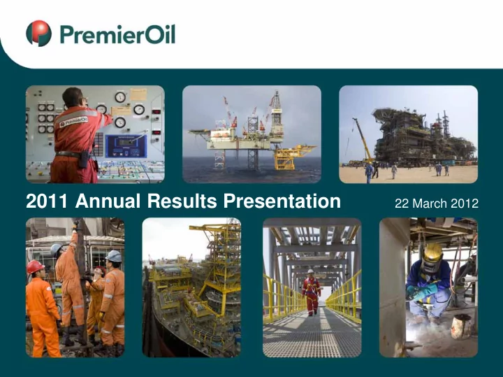 2011 annual results presentation