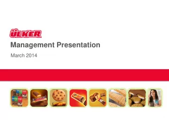 Management Presentation  March 2014  1 lker: Who we are ?  1.  2  2.  Key Investment Highlights