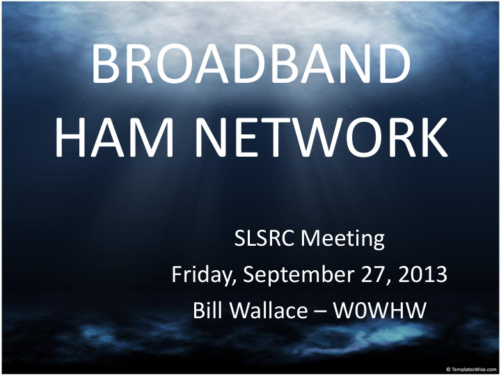 broadband ham network