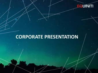 CORPORATE PRESENTATION  1 Equiniti Group plc  1 Equiniti Group plc  INTRODUCTION  2 Equiniti Group