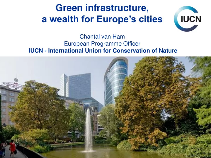 a wealth for europe s cities
