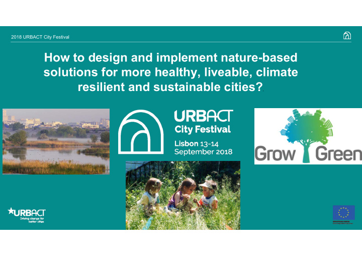 how to design and implement nature based solutions for