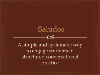 A simple and systematic way  to engage students in  structured conversational  practice  How can I