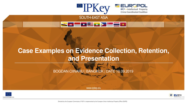 case examples on evidence collection retention and