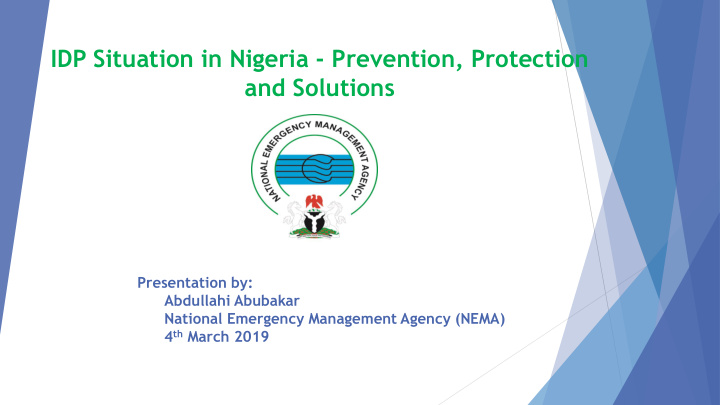 idp situation in nigeria prevention protection
