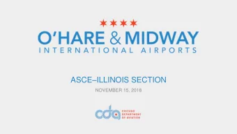 ASCE  ILLINOIS SECTION  NOVEMBER 15, 2018  AGENDA  CDA CONTRACTING  COMMITMENT TO CAPACITY