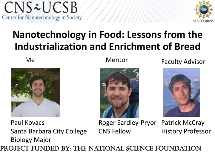 nanotechnology in food lessons from the industrialization