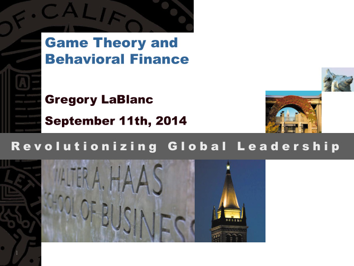 game theory and behavioral finance