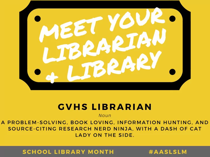 meet your librarian library