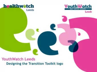 YouthWatch Leeds  Designing the Transition Toolkit logo Introducing YouthWatch Leeds