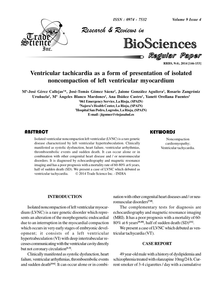 biosciences biosciences