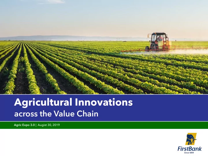 agricultural innovations