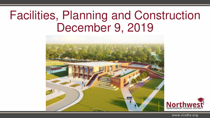 facilities planning and construction