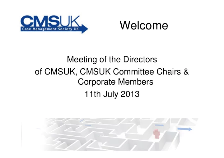 welcome