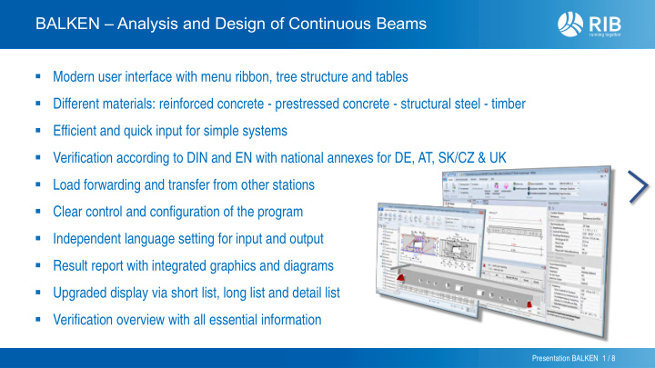balken analysis and design of continuous beams