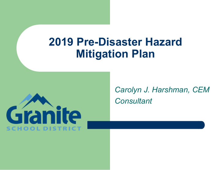 2019 pre disaster hazard mitigation plan