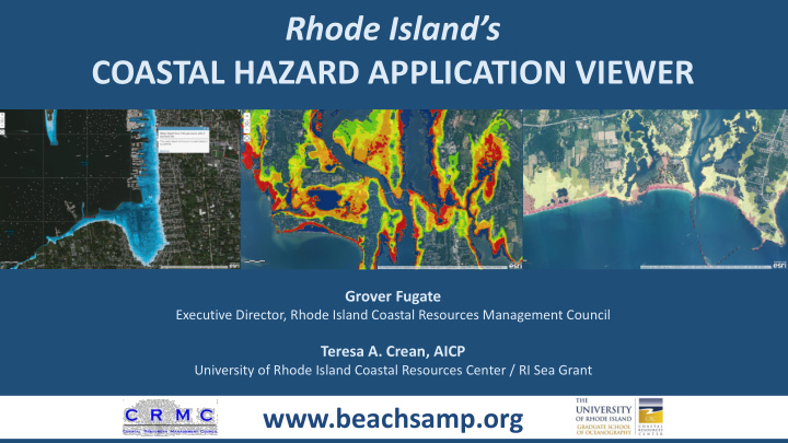 coastal hazard application viewer