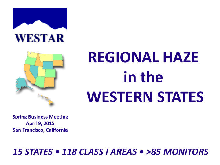 regional haze in the western states