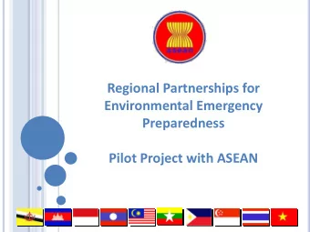 Pilot Project with ASEAN  ASEAN Snapshot  ASEAN Community  (2015)  ASEAN Economic  ASEAN  Socio-