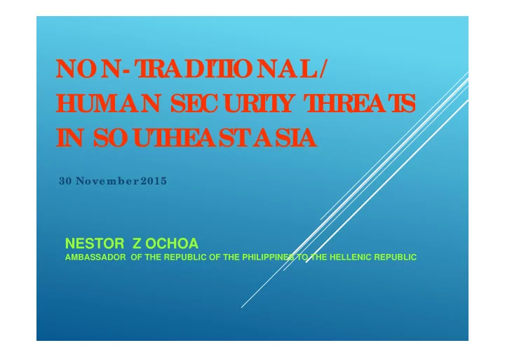 non t non t radit radit ional ional human se human se