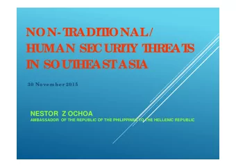 NON T  NON-T  RADIT  RADIT  IONAL  IONAL  /  /  HUMAN SE  HUMAN SE  CURIT  CURIT  Y T  Y T  HRE