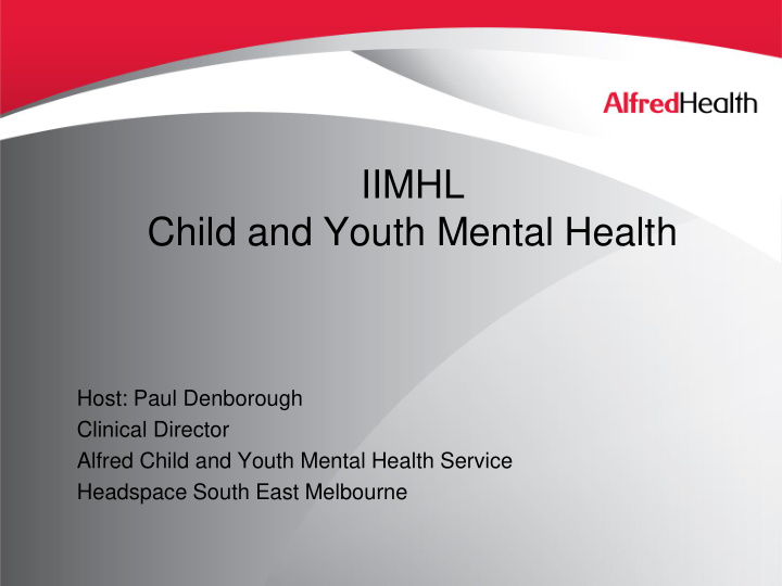 child and youth mental health