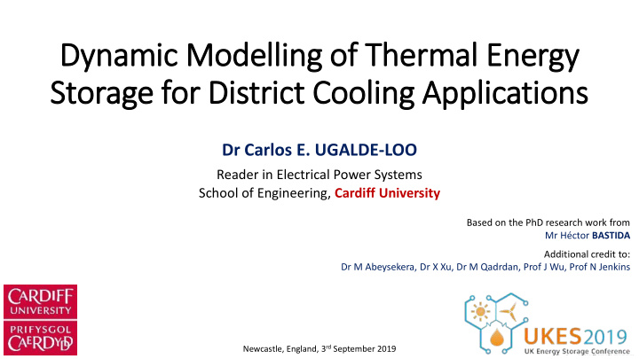 dynamic modelling of thermal energy