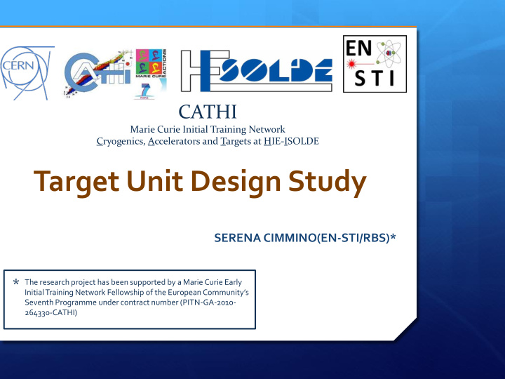 target unit design study