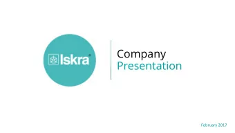 Presentation  February 2017  FACTS &amp;  Seven  en production plan ants : Ljubljana, Kranj,