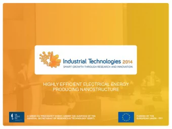 HIGHLY EFFICIENT ELECTRICAL ENERGY  PRODUCING NANOSTRUCTURE  TABLE OF CONTENT  1  Introduction  2