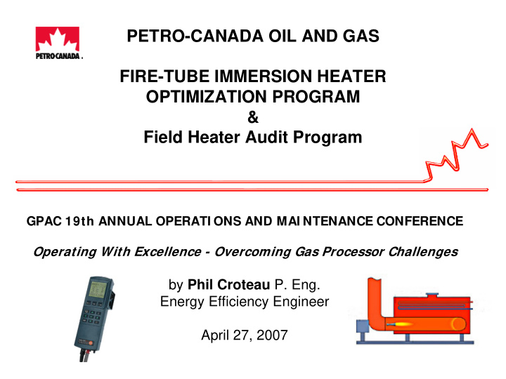 petro canada oil and gas fire tube immersion heater