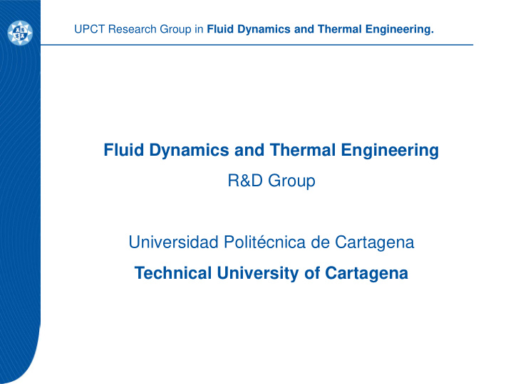 fluid dynamics and thermal engineering r d group