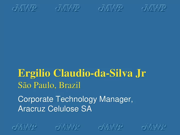 ergilio claudio da silva jr ergilio claudio da silva jr