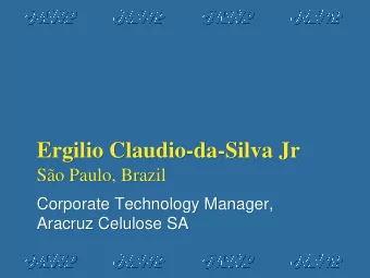 Ergilio Claudio-da-Silva Jr  Ergilio Claudio-da-Silva Jr  So Paulo, Brazil  So Paulo, Brazil