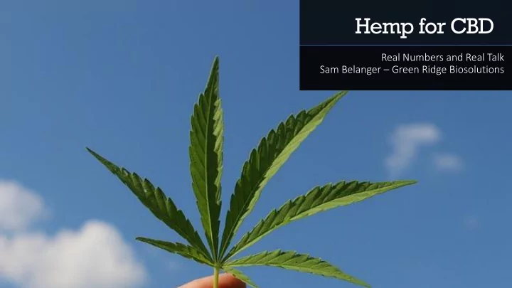 hemp for cbd
