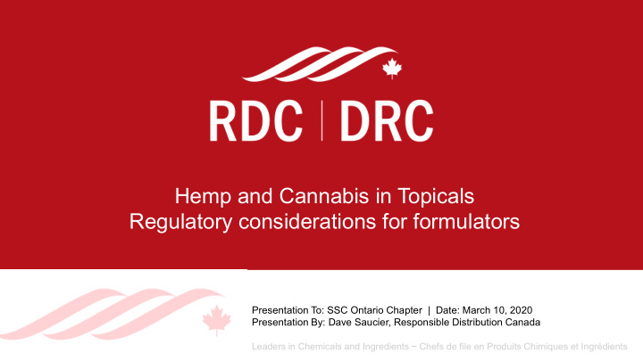 hemp and cannabis in topicals regulatory considerations