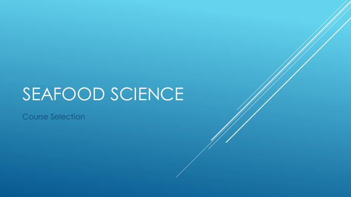 seafood science